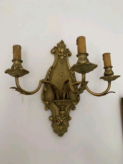 Aplique de Pared Antiguo de Bronce - comprar online