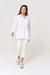 Camisa Lino Oversize 2 Bolsillos Blanco - comprar online