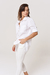 Camisa Lino Oversize 2 Bolsillos Blanco - tienda online