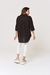 Camisa Lino Larga Oversize Negro en internet