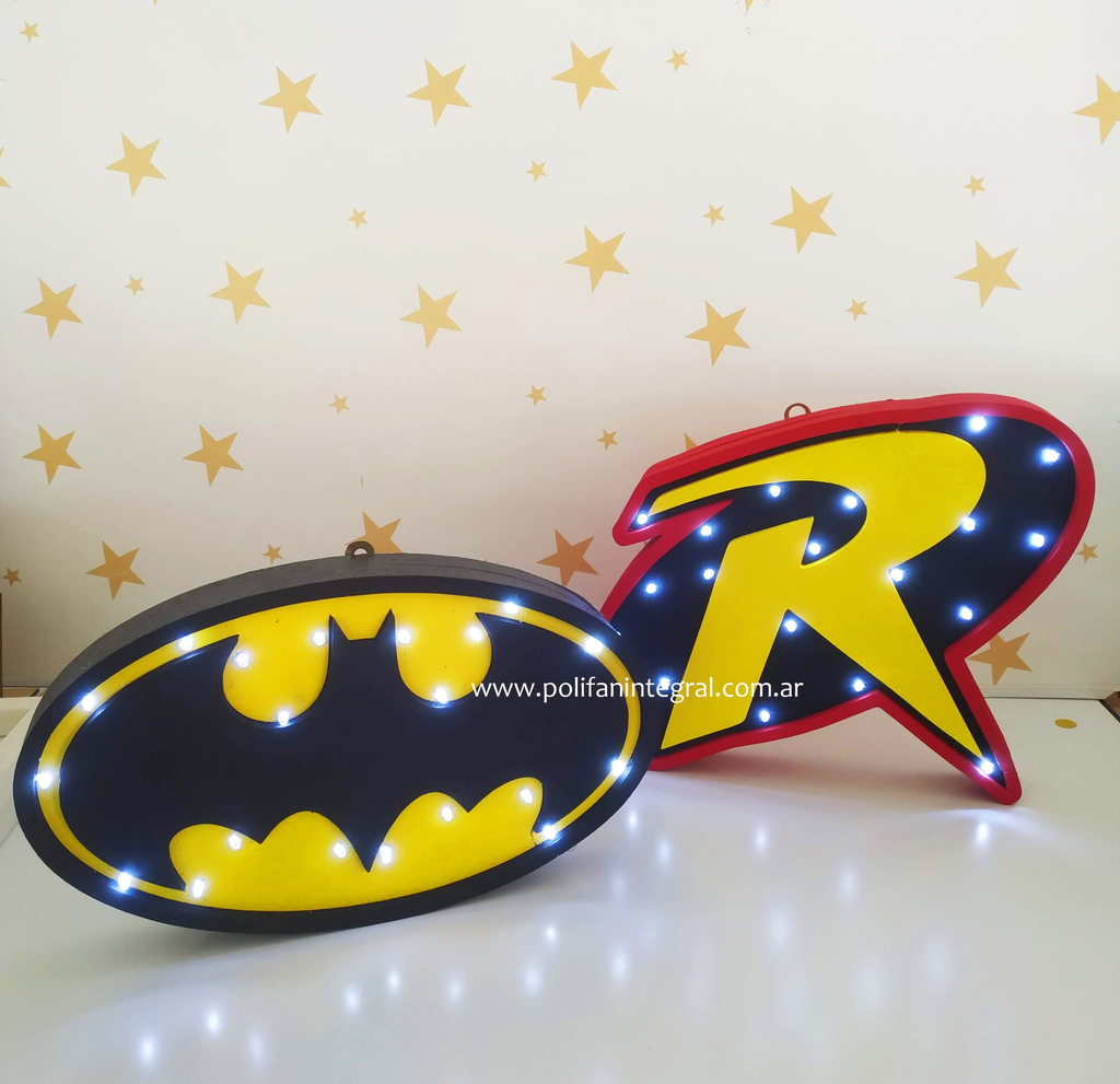 BATMAN ESCUDO en polifan con led - POLIFAN INTEGRAL