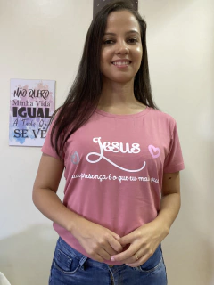 Blusa Jesus sua presença é o que eu mais quero