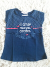 Blusa infantil  O amor nunca acaba
