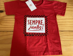Camiseta unissex infantil Sempre Juntos