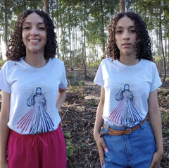 Baby look Jesus Misericordioso - Sil Moda Catolica