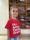 Blusa infantil unissex Fe amor Familia Gratidão