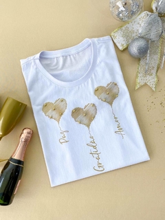 Blusa 3 corações pérolas - comprar online