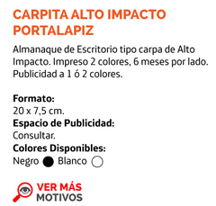 Almanaques de Escritorio Carpita alto Impacto c/ PosaLapiz 2022 en internet