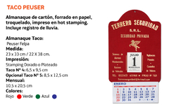 Almanaques Taco Peuser 2022 en internet