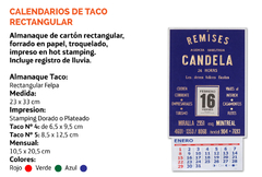 Almanaques Taco Rectangular 2022 - comprar online