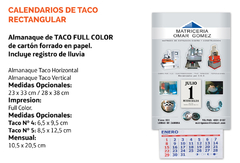 Almanaques Taco Nº 5 28x38 cm Full Color 2022 - comprar online