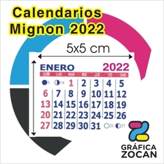 calendarios Mignion 5x5 cm - 2022