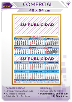 Almanaques comercial de pared 2022