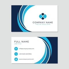 Tarjetas Personales  Full Color  Con Diseño Incluido  Simple FAZ