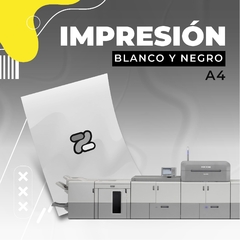 Impresión blanco y negro  A4 Obra 80 gr simple