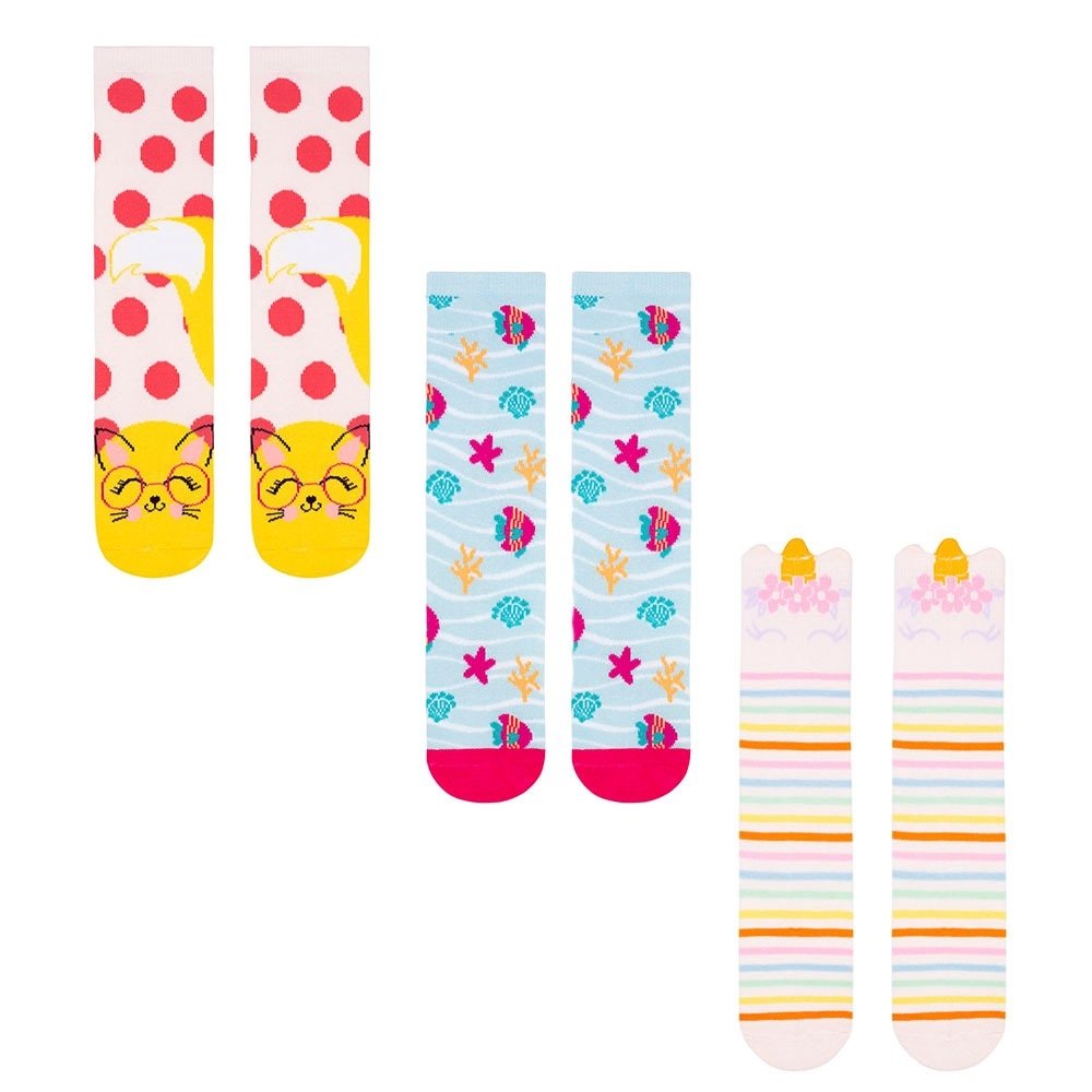 Meia 3/4 infanti coloridas tamanho 21 a 25 Pimpolho