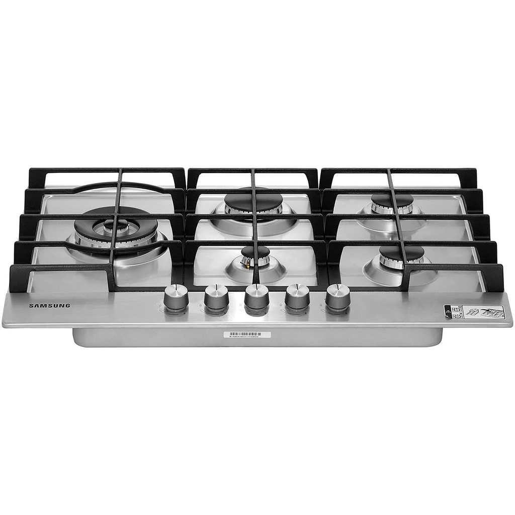 Anafe Samsung A Gas De Acero 5 Hornallas De 75 Cm NA75J3030AS