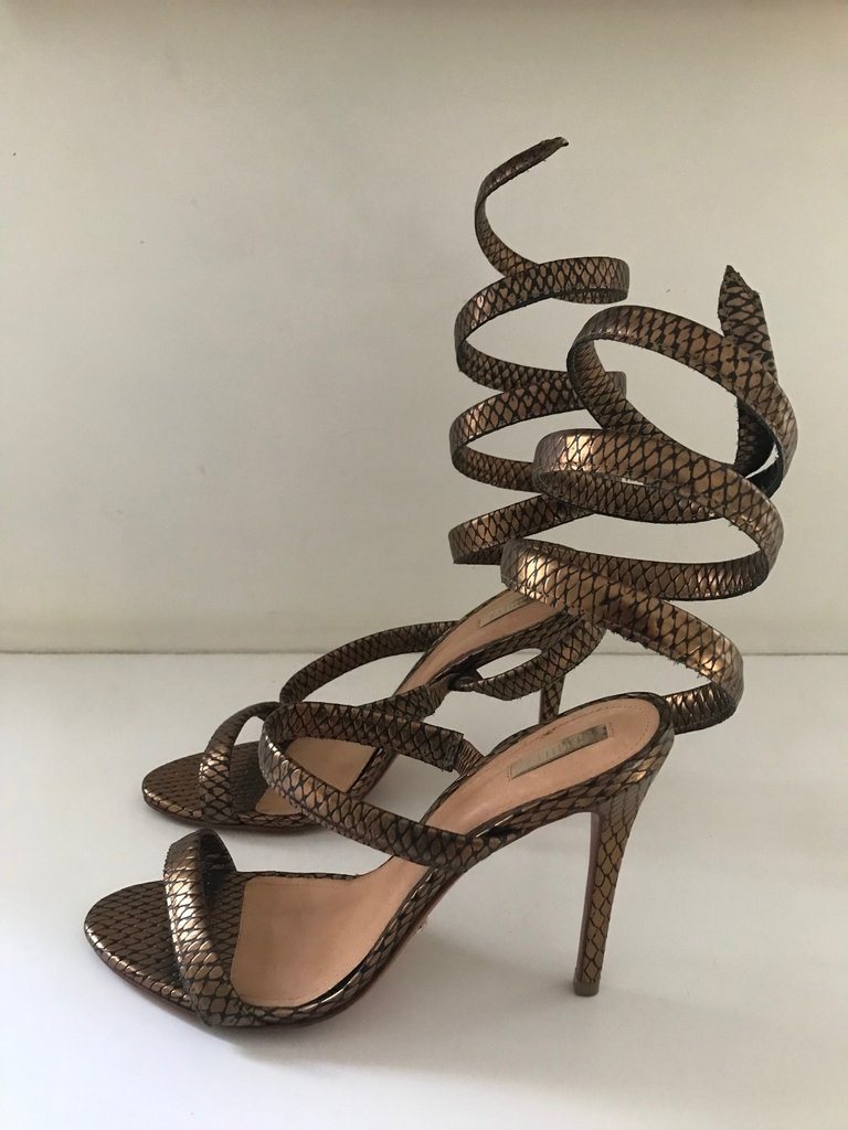 Sandália Rasteira De Tira Dourada | Schutz