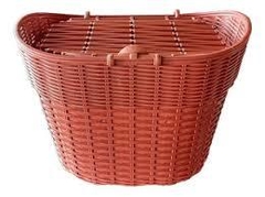 ART. 2937 CANASTO PLASTICO MARRON CON TAPA