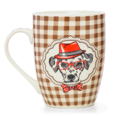 Mug (taza) - cuadrille con perrito - tienda online