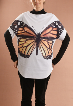 Camiseta TEC Dupla Face Borboleta Monarca - loja online