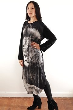 Vestido Plush Longo Leão - comprar online