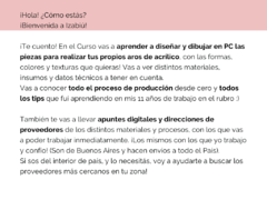CURSO AROS DE ACRILICO + PLUS EMPRENDEDOR • Edición SEPTIEMBRE 2021! en internet
