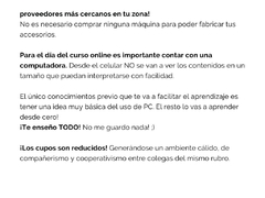 CURSO AROS DE ACRILICO + PLUS EMPRENDEDOR • Edición NOVIEMBRE 2021 • - tienda online