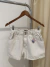 Short Lumavi denim frunce T.38