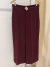 Pantalon Zara recto color vino T.L