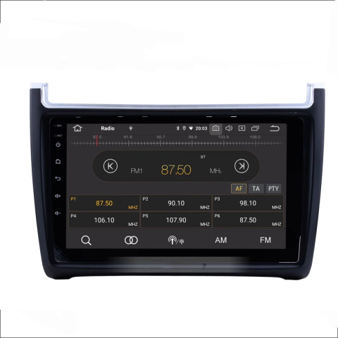 Stereo Multimedia 9" para VW Vento/Polo 2018-2019 / Golf/Virtus/T-Cross 2018-2020 con GPS - WiFi - Mirror Link para Android/Iphone