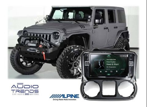 Stereo Multimedia Alpine X209-WRA-JK Original Jeep Wrangler con GPS Apple CarPlay Android Auto