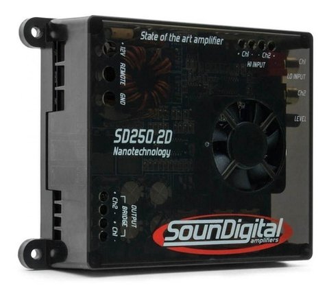 Potencia Soundigital Sd250.2 250w Rms Nano Digital 2 Canales