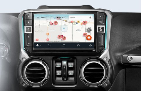 Stereo Multimedia Alpine X209-WRA-JK Original Jeep Wrangler con GPS Apple CarPlay Android Auto