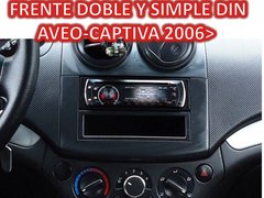 Marco Adaptador Frente Estereo Chevrolet Aveo Captiva 2 Din - comprar online