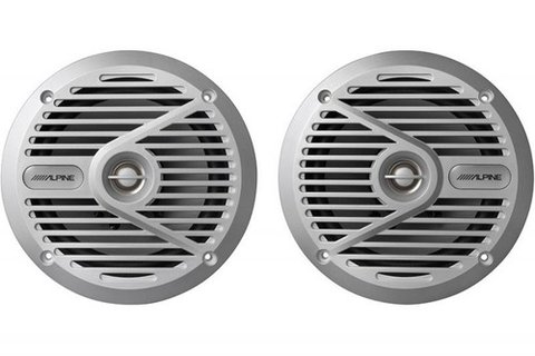 Juego de Parlantes Marinos Nauticos Alpine SPS-M601 2 Vias 35w Reales