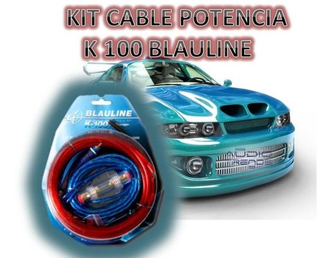 Kit De Cables Blauline K-100 C/accesorios P/ Potencia 2000 W