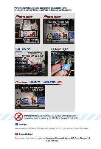 Interface Comando Volante Peugeot/citroen Pg06