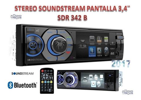 Stereo DVD SoundStream VR-345B con USB - SD - BT