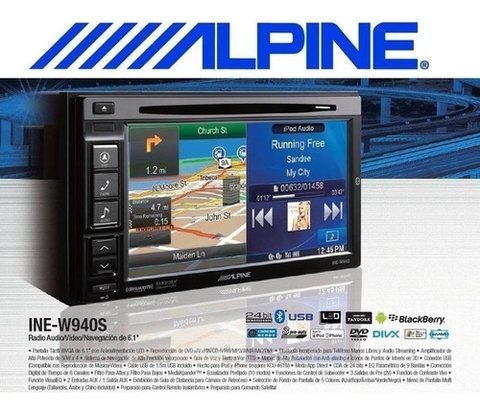 Stereo DVD Alpine INE-W970S 6" con GPS - Bluetooth - USB