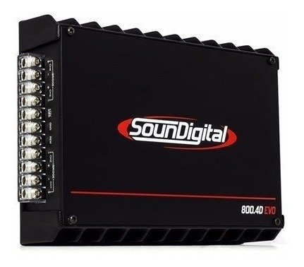 Potencia Soundigital Sd800.4 900w Rms Nano Digital 4 Canales