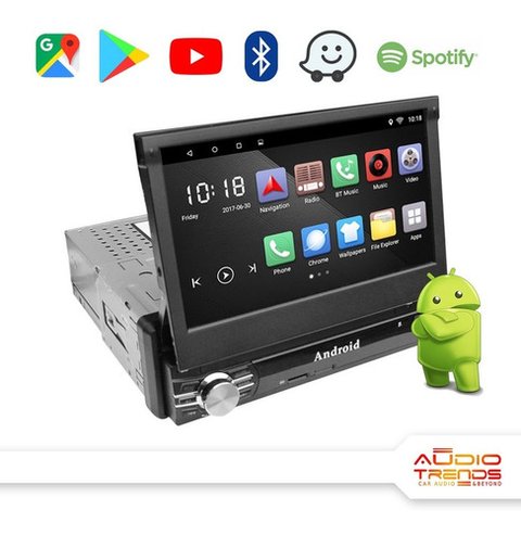 Stereo Multimedia Indash 7" Retractil con GPS - WiFi - Mirror Link + Camara Trasera