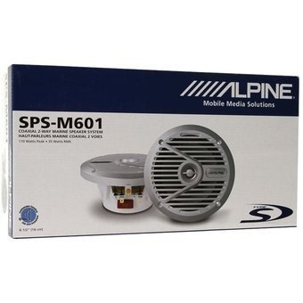 Juego de Parlantes Marinos Nauticos Alpine SPS-M601 2 Vias 35w Reales