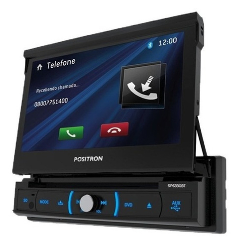 DVD 1 Din InDash 7" Positron SP6330BT con Mirror Link - CD - USB - Bluetooth
