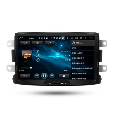 Stereo Multimedia 8" para Renault Sandero/Logan/Duster con GPS - WiFi - Mirror Link para Android/Iphone