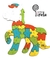 Rompecabezas silueta pack x 4: Elefante, gallina, león, caballo - tienda online