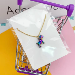 Collar Dorado Perro Multicolor - comprar online