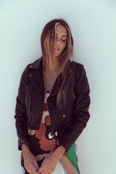 Imagen de CAMPERA CUERO KISS IMPORTADA
