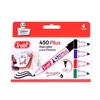 MARCADOR DE PIZARRA TRABI RECARGABLE 450 X4