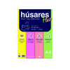 CARTULINA A4 HUSARES FLUO
